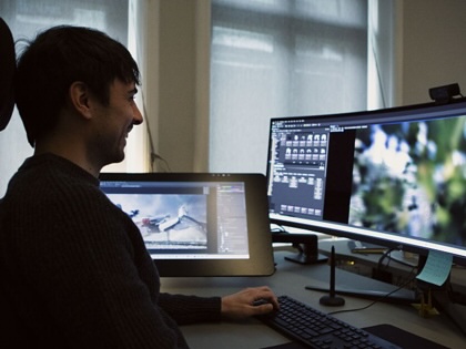A game developer works at the Embark Studios AB offices in Stockholm, Sweden.
