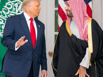 Donald Trump and Mohammed bin Salman meet at the White House on  November 18, 2025.