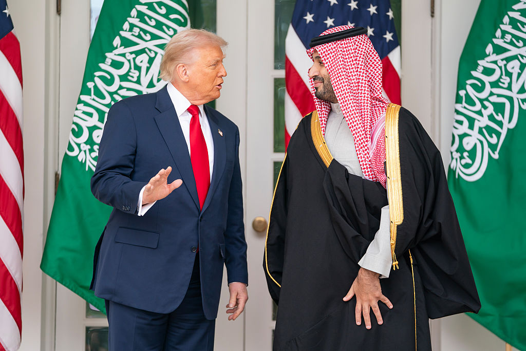 Donald Trump and Mohammed bin Salman meet at the White House on November 18, 2025.