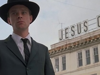A still featuring Brad Dourif as Hazel Motes in John Huston's 1979 film "Wise Blood"
