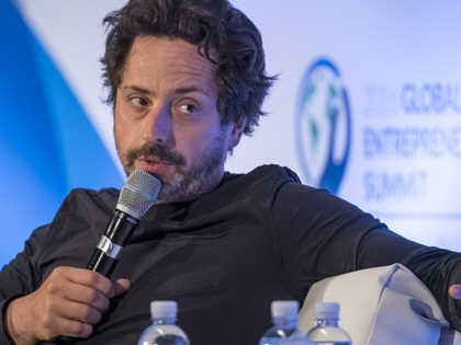 Sergey Brin, cofounder of Google, speaks during the 2016 Global Entrepreneurship Summit at Stanford University on June 24, 2016. 